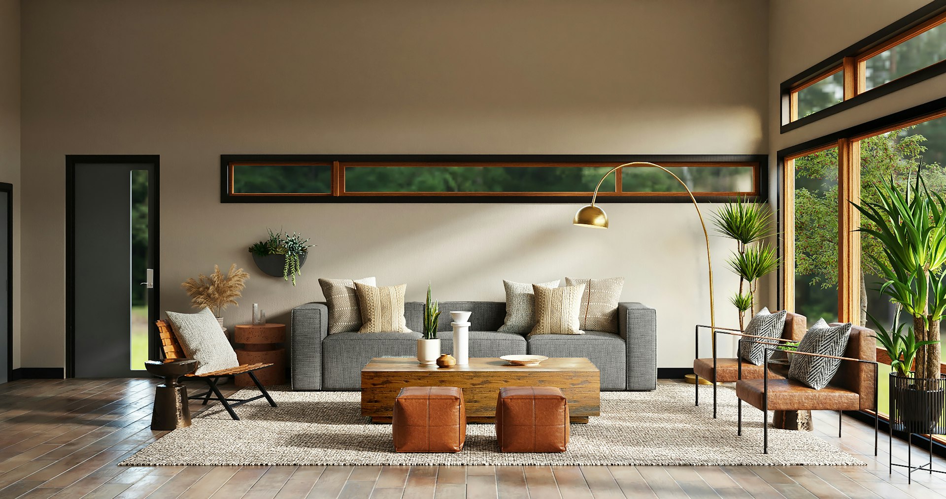 Illustrative living room setting